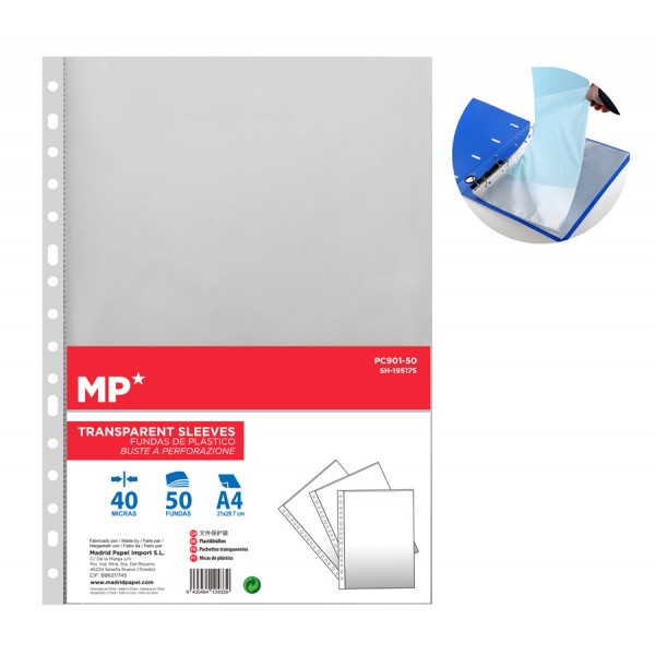 MP διαφάνειες Α4 PC901-50, 50τμχ MP διαφάνειες Α4 PC901-50, 50τμχ