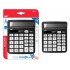 MP αριθμομηχανή PE028, ηλιακό & μπαταρίες, 12 ψηφία, μαύρη
