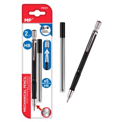 MP Mηχανικό μολύβι PE131, HB, 5x ανταλλακτικά, 2mm, 2τμχ MP Mηχανικό μολύβι PE131, HB, 5x ανταλλακτικά, 2mm, 2τμχ
