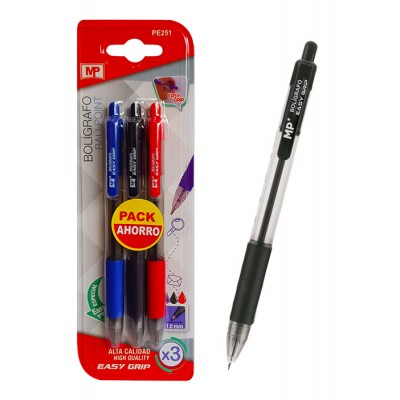 MP σετ στυλό διαρκείας τριών χρωμάτων PE251, 1.0mm, 3τμχ MP σετ στυλό διαρκείας τριών χρωμάτων PE251, 1.0mm, 3τμχ