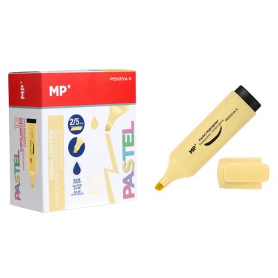 MP μαρκαδόρος υπογράμμισης PE505VA-S, κίτρινος, 12τμχ MP μαρκαδόρος υπογράμμισης PE505VA-S, κίτρινος, 12τμχ