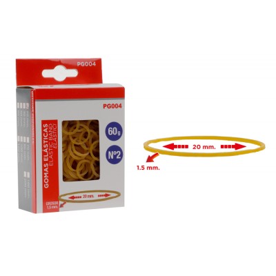 MP λαστιχάκια συσκευασίας PG004 σε κουτί, No2, 1.5x20mm, 60g MP λαστιχάκια συσκευασίας PG004 σε κουτί, No2, 1.5x20mm, 60g