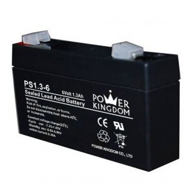 POWER KINGDOM Μπαταρία Μολύβδου 6V 1.3Ah POWER KINGDOM Μπαταρία Μολύβδου 6V 1.3Ah
