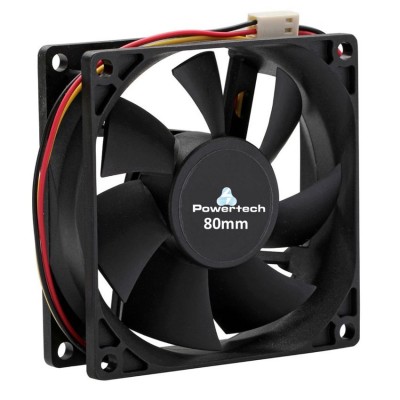 POWERTECH ανεμιστήρας 80 x 80 x 25mm - με 3pin + 4ης βίδες POWERTECH ανεμιστήρας 80 x 80 x 25mm - με 3pin + 4ης βίδες