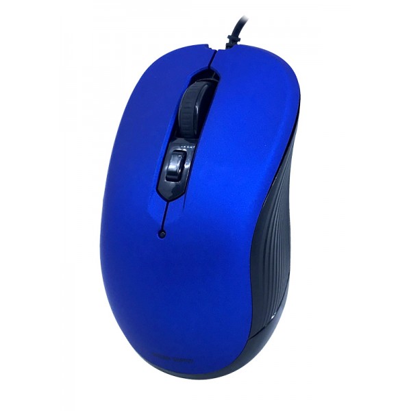 POWERTECH Ενσύρματο ποντίκι, Οπτικό, 3200DPI, USB, 5 πλήκτρα, μπλε