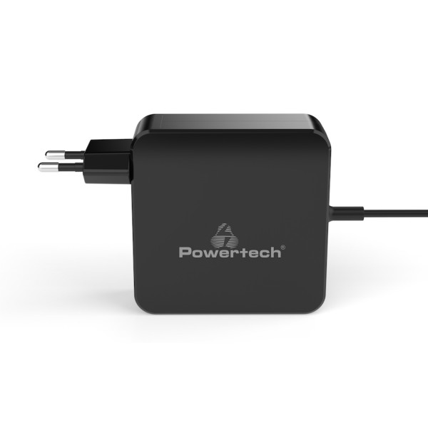 POWERTECH Φορτιστής laptop PT-703, USB Type C PD, Universal, 65W, μαύρο