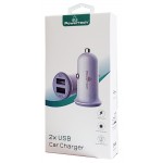 POWERTECH Φορτιστής Αυτοκινήτου PT-714, 2x USB, 3.4A, λευκό POWERTECH Φορτιστής Αυτοκινήτου PT-714, 2x USB, 3.4A, λευκό