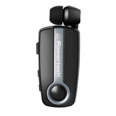POWERTECH Bluetooth headset Klipp PT-733, multipoint, BT V4.1, ασημί POWERTECH Bluetooth headset Klipp PT-733, multipoint, BT V4.1, ασημί