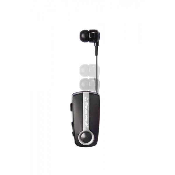 POWERTECH Bluetooth headset Klipp PT-733, multipoint, BT V4.1, ασημί POWERTECH Bluetooth headset Klipp PT-733, multipoint, BT V4.1, ασημί