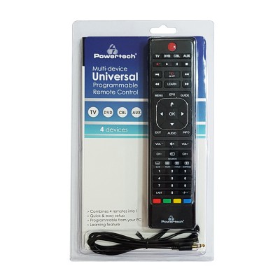 POWERTECH Χειριστήριο PT-744, προγραμματιζόμενο μέσω Η/Υ, TV/DVD/CBL/AUX POWERTECH Χειριστήριο PT-744, προγραμματιζόμενο μέσω Η/Υ, TV/DVD/CBL/AUX