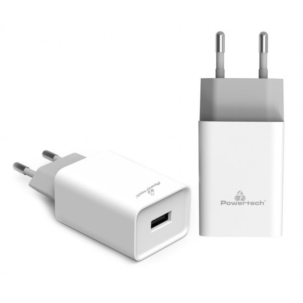 POWERTECH Φορτιστής τοίχου PT-780, 1x USB, 20W, 4A, QC 3.0, λευκός POWERTECH Φορτιστής τοίχου PT-780, 1x USB, 20W, 4A, QC 3.0, λευκός