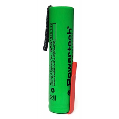 POWERTECH επαναφορτιζόμενη μπαταρία PT-788 800mAh, AAΑ (HR03), 1τμχ POWERTECH επαναφορτιζόμενη μπαταρία PT-788 800mAh, AAΑ (HR03), 1τμχ