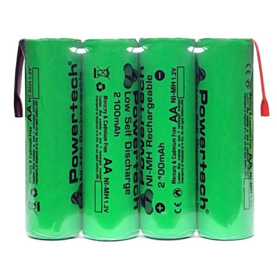 POWERTECH επαναφορτιζόμενη μπαταρία PT-794 2100mAh, AΑ (HR6), 4τμχ POWERTECH επαναφορτιζόμενη μπαταρία PT-794 2100mAh, AΑ (HR6), 4τμχ