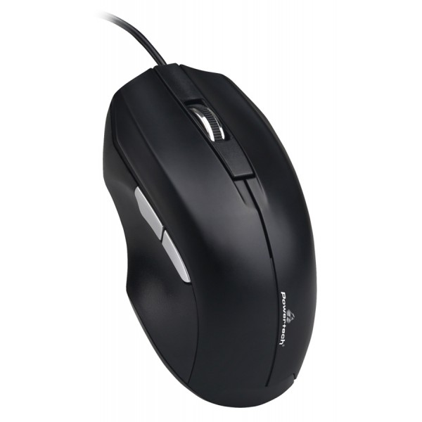 POWERTECH ενσύρματο ποντίκι PT-851, 1600DPI, USB, μαύρο POWERTECH ενσύρματο ποντίκι PT-851, 1600DPI, USB, μαύρο