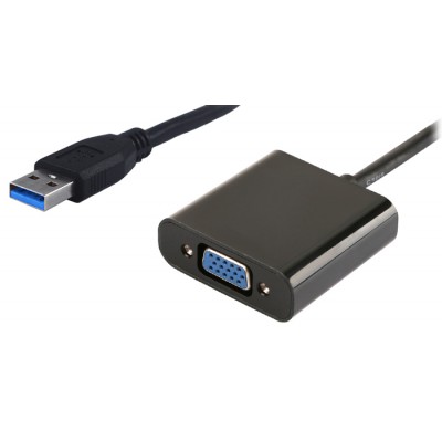 POWERTECH converter USB 3.0 σε VGA PTH-021, Full HD, μαύρο POWERTECH converter USB 3.0 σε VGA PTH-021, Full HD, μαύρο