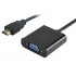 POWERTECH converter HDMI σε VGA (F) PTH-023, 1920x1200p, μαύρο
