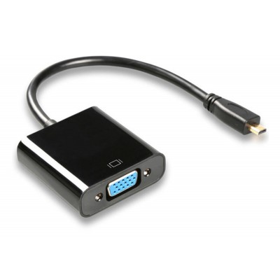 POWERTECH converter micro HDMI (M) σε VGA (F) PTH-027 με Audio, μαύρο POWERTECH converter micro HDMI (M) σε VGA (F) PTH-027 με Audio, μαύρο