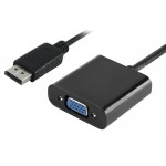 POWERTECH converter DisplayPort σε VGA PTH-028, 1920x1200p, μαύρο