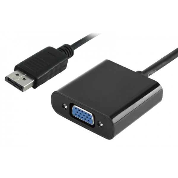 POWERTECH converter DisplayPort σε VGA PTH-028, 1920x1200p, μαύρο