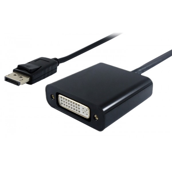 POWERTECH converter DisplayPort σε DVI (F) PTH-030, active, 4K2K, μαύρο