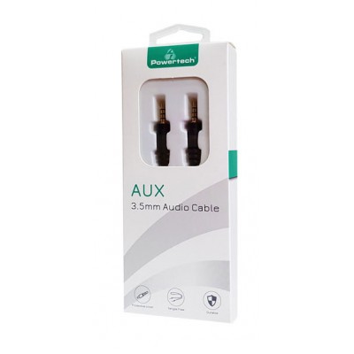POWERTECH καλώδιο Jack 3.5mm M-M, 4 pin, OD: 4.0mm, copper, 0.50m, μαύρο POWERTECH καλώδιο Jack 3.5mm M-M, 4 pin, OD: 4.0mm, copper, 0.50m, μαύρο