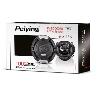 PEIYING Σετ ηχείων αυτοκινήτου PY-BG502T6, 100W, 2 δρόμων, 5", μαύρο PEIYING Σετ ηχείων αυτοκινήτου PY-BG502T6, 100W, 2 δρόμων, 5", μαύρο