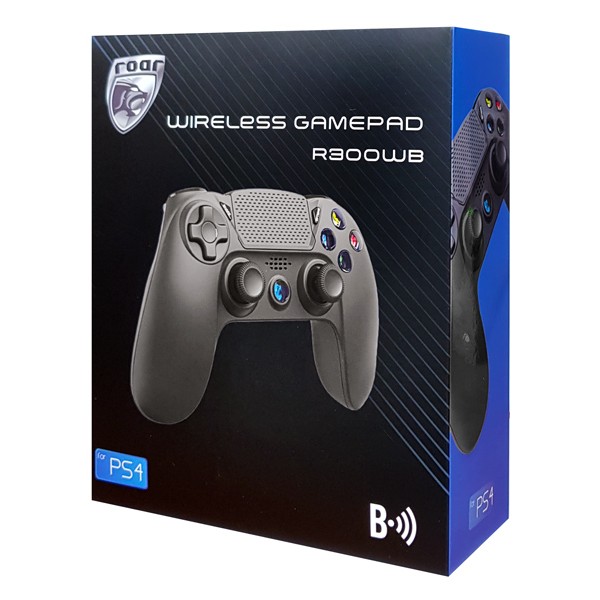 ROAR ασύρματο gamepad R300WB, με vibration, bluetooth, για PS4