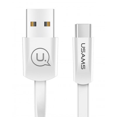 USAMS Καλώδιο USB σε Type-C US-SJ200, 1.2m, λευκό USAMS Καλώδιο USB σε Type-C US-SJ200, 1.2m, λευκό