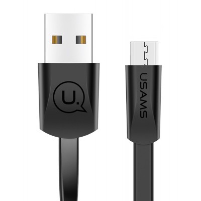 USAMS Καλώδιο USB σε Micro USB US-SJ201, 1.2m, μαύρο USAMS Καλώδιο USB σε Micro USB US-SJ201, 1.2m, μαύρο