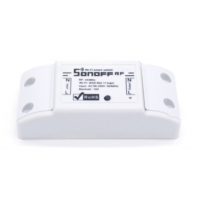 SONOFF Smart Διακόπτης RF2 433MHz, WiFi 2.4GHz, λευκό SONOFF Smart Διακόπτης RF2 433MHz, WiFi 2.4GHz, λευκό