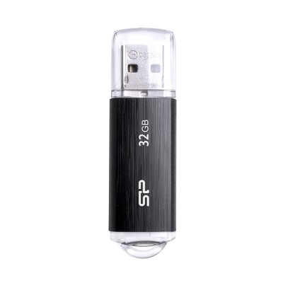 SILICON POWER USB Flash Drive Ultima U02, 32GB, USB 2.0, μαύρο SILICON POWER USB Flash Drive Ultima U02, 32GB, USB 2.0, μαύρο