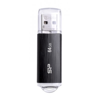 SILICON POWER USB Flash Drive Ultima U02, 64GB, USB 2.0, μαύρο SILICON POWER USB Flash Drive Ultima U02, 64GB, USB 2.0, μαύρο