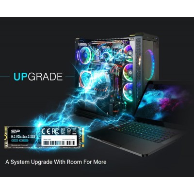 SILICON POWER SSD PCIe Gen3x4 P34A60 M.2 2280, 512GB, 2.200-1.600MB/s SILICON POWER SSD PCIe Gen3x4 P34A60 M.2 2280, 512GB, 2.200-1.600MB/s