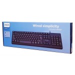 PHILIPS Ενσύρματο πληκτρολόγιο SPK6214, USB, μαύρο PHILIPS Ενσύρματο πληκτρολόγιο SPK6214, USB, μαύρο