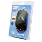PHILIPS ενσύρματο ποντίκι SPK721414, 1600DPI, USB, 4 πλήκτρα, μαύρο PHILIPS ενσύρματο ποντίκι SPK721414, 1600DPI, USB, 4 πλήκτρα, μαύρο