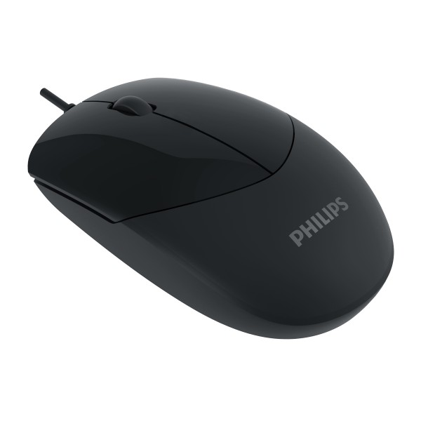 PHILIPS ενσύρματο ποντίκι SPK7244, 1000DPI, USB, 3 πλήκτρα, μαύρο PHILIPS ενσύρματο ποντίκι SPK7244, 1000DPI, USB, 3 πλήκτρα, μαύρο