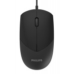 PHILIPS ενσύρματο ποντίκι SPK7244, 1000DPI, USB, 3 πλήκτρα, μαύρο