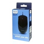 PHILIPS ενσύρματο ποντίκι SPK7244, 1000DPI, USB, 3 πλήκτρα, μαύρο PHILIPS ενσύρματο ποντίκι SPK7244, 1000DPI, USB, 3 πλήκτρα, μαύρο