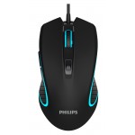 PHILIPS ενσύρματο gaming ποντίκι SPK9413, 6400DPI, 6 πλήκτρα, μαύρο