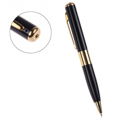 Στυλό με ενσωματωμένη κάμερα HD 1280x960 και μικρόφωνο, MicroSD, Gold Στυλό με ενσωματωμένη κάμερα HD 1280x960 και μικρόφωνο, MicroSD, Gold