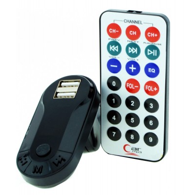 Car FM Transmitter T26 με LCD οθόνη, USB, SD, μαύρο Car FM Transmitter T26 με LCD οθόνη, USB, SD, μαύρο