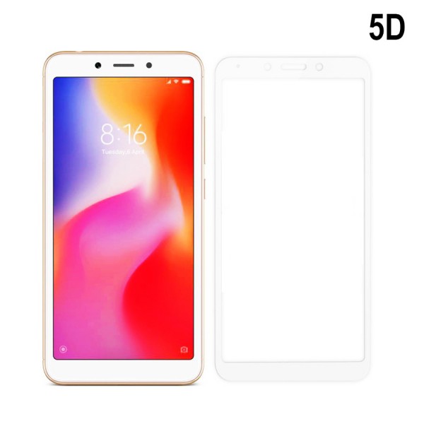 POWERTECH Tempered Glass 5D Full Glue για Xiaomi Redmi 6/6A, White