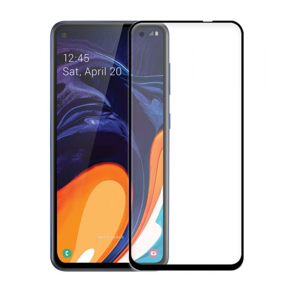POWERTECH Tempered Glass 5D Full Glue, Samsung A60 2019, μαύρο POWERTECH Tempered Glass 5D Full Glue, Samsung A60 2019, μαύρο