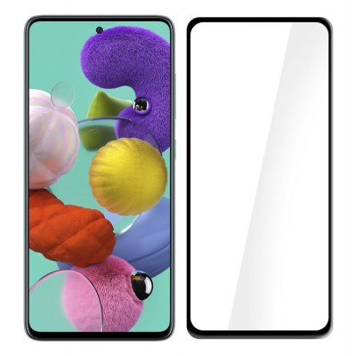POWERTECH Tempered Glass 5D, Full Glue, Samsung Galaxy A51, μαύρο POWERTECH Tempered Glass 5D, Full Glue, Samsung Galaxy A51, μαύρο