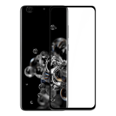 POWERTECH Tempered Glass 5D, Full Glue, Samsung Galaxy S20 Ultra, μαύρο POWERTECH Tempered Glass 5D, Full Glue, Samsung Galaxy S20 Ultra, μαύρο