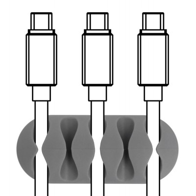 POWERTECH Οργανωτής καλωδίων σιλικόνης TIES-011, 5 καλωδίων, 6τμχ POWERTECH Οργανωτής καλωδίων σιλικόνης TIES-011, 5 καλωδίων, 6τμχ