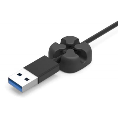 POWERTECH οργανωτής καλωδίων σιλικόνης TIES-028, 2 καλωδίων, μαύρο, 5τμχ POWERTECH οργανωτής καλωδίων σιλικόνης TIES-028, 2 καλωδίων, μαύρο, 5τμχ