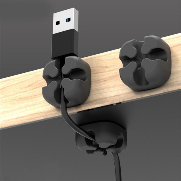 POWERTECH οργανωτής καλωδίων σιλικόνης TIES-028, 2 καλωδίων, μαύρο, 5τμχ POWERTECH οργανωτής καλωδίων σιλικόνης TIES-028, 2 καλωδίων, μαύρο, 5τμχ