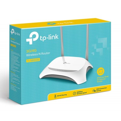 TP-LINK Ασύρματο N Router 3G/4G - TL-MR3420, Ver. 3.0 TP-LINK Ασύρματο N Router 3G/4G - TL-MR3420, Ver. 3.0