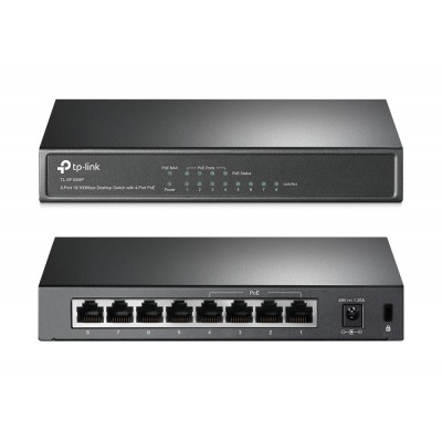 TP-LINK Desktop Switch TL-SF1008P 8 Θυρών, με 4-port POE, Ver. 4.0 TP-LINK Desktop Switch TL-SF1008P 8 Θυρών, με 4-port POE, Ver. 4.0